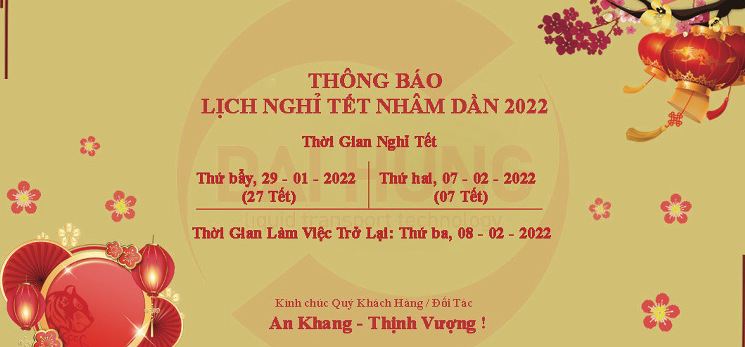 THÔNG BÁO LỊCH NGHĨ TẾT